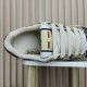 (Free Shipping)Gucci Screener Python-embossed Leather Sneakers 'Beige Black Brown'