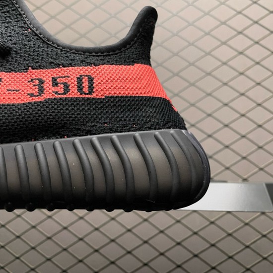 (Free Shipping)Adidas Yeezy Boost 350 V2 Core Black Red BY9612