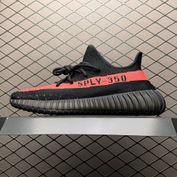 (Free Shipping)Adidas Yeezy Boost 350 V2 Black Red (2017/2020) CP9652