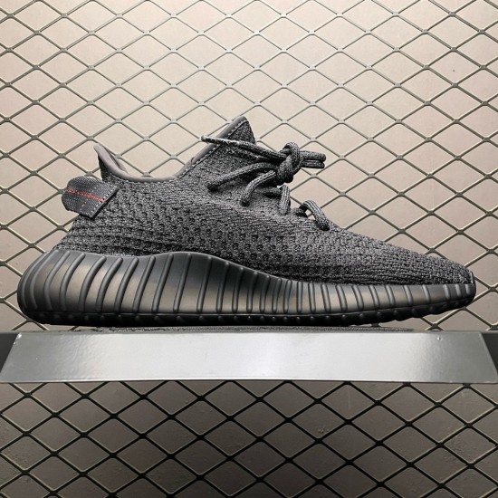 (Free Shipping)Adidas Yeezy Boost 350 V2 Static Black FU9007