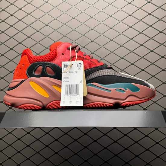 (Free Shipping)Adidas Yeezy Boost 700 “Hi-Res Red” HQ6979