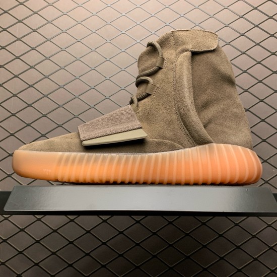 (Free Shipping)Adidas Yeezy Boost 750 Light Brown Gum (Chocolate) BY2456