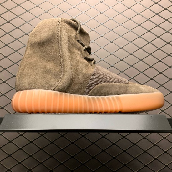 (Free Shipping)Adidas Yeezy Boost 750 Light Brown Gum (Chocolate) BY2456