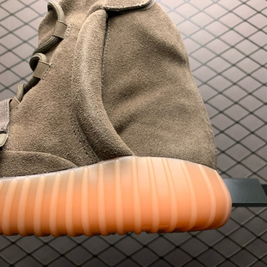 (Free Shipping)Adidas Yeezy Boost 750 Light Brown Gum (Chocolate) BY2456