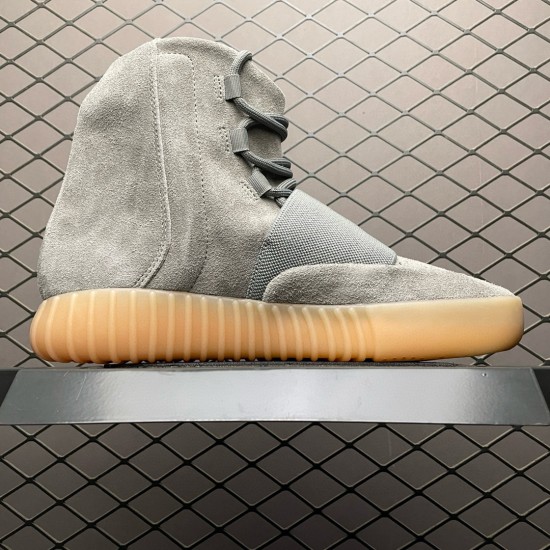 (Free Shipping)Adidas Yeezy Boost 750 Light Grey Glow In the Dark BB1840