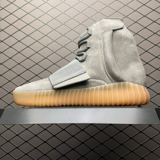 (Free Shipping)Adidas Yeezy Boost 750 Light Grey Glow In the Dark BB1840