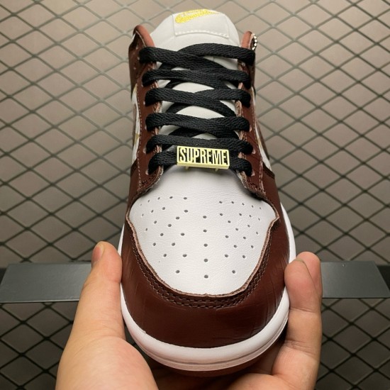 (Free Shipping)Nike SB Dunk Low Supreme Stars Barkroot Brown (2021) DH3228-103