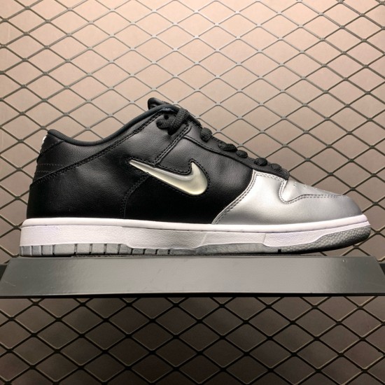 (Free Shipping)Nike SB Dunk Low Supreme Jewel Swoosh Silver CK3480-001