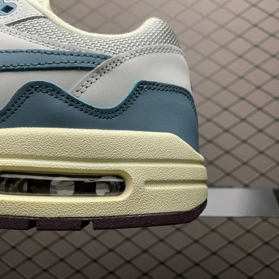 (Free Shipping)Nike Air Max 1 Patta Waves Noise Aqua (with Bracelet) DH1348-004