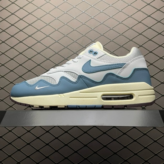 (Free Shipping)Nike Air Max 1 Patta Waves Noise Aqua (with Bracelet) DH1348-004