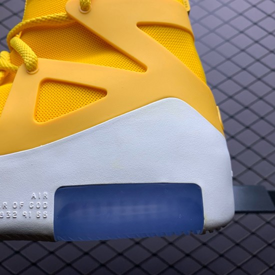 (Free Shipping)Nike Air Fear Of God 1 Yellow AR4237-700