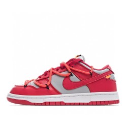 (Free Shipping)Nike Dunk Low Off-White University Red CT0856-600