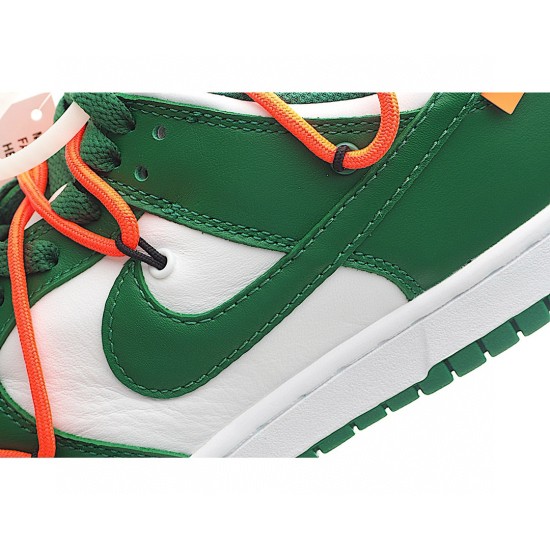 (Free Shipping)Nike Dunk Low Off-White Pine Green CT0856-100