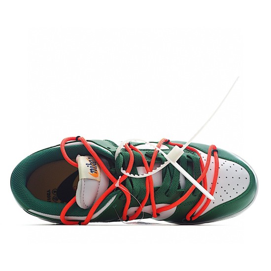 (Free Shipping)Nike Dunk Low Off-White Pine Green CT0856-100