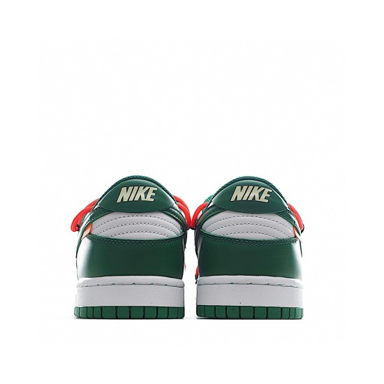 (Free Shipping)Nike Dunk Low Off-White Pine Green CT0856-100