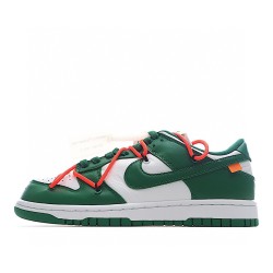 (Free Shipping)Nike Dunk Low Off-White Pine Green CT0856-100