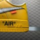 (Free Shipping)Off-White X NK Air Force 1 University Gold DD1876-700