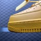 (Free Shipping)Off-White X NK Air Force 1 University Gold DD1876-700