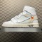 (Free Shipping)Jordan 1 Retro High Off-White White AQ0818-100