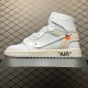 (Free Shipping)Jordan 1 Retro High Off-White White AQ0818-100