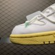 (Free Shipping)ReactRun Off White Nike Dunk Low 01 Of 50 OW White Metallic Silver DM1602-127