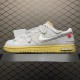 (Free Shipping)ReactRun Off White Nike Dunk Low 01 Of 50 OW White Metallic Silver DM1602-127