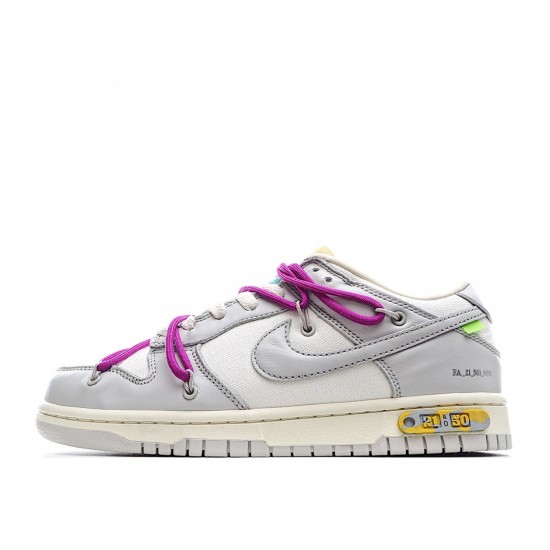 (Free Shipping)Off-White x Nike Dunk Low “21 of 50” DM1602-100