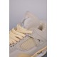 (Free Shipping)Air Jordan 4 Retro off-white sail CV9388-100