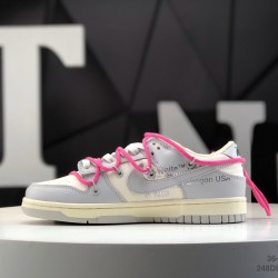 (Free Shipping)Off-White x Nike SB Dunk Low “The 50”  DM1602-122