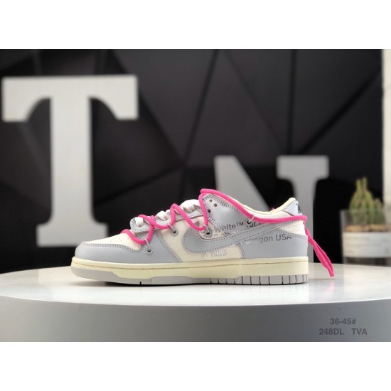 (Free Shipping)Off-White x Nike SB Dunk Low “The 50”  DM1602-122