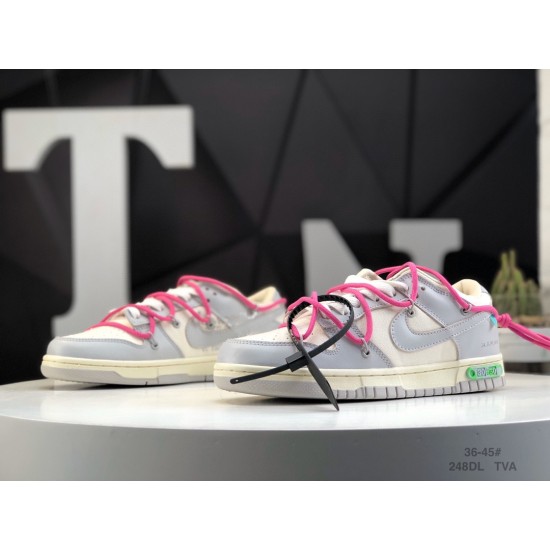 (Free Shipping)Off-White x Nike SB Dunk Low “The 50”  DM1602-122