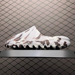 (Free Shipping)Adidas Yeezy Slide Enflame Oil Painting White Grey GZ5553