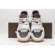 (Free Shipping)(5% off discount:WUKE5)Travis Scott x Jordan Cut The Check Nice Kicks White Brown FZ8117-100