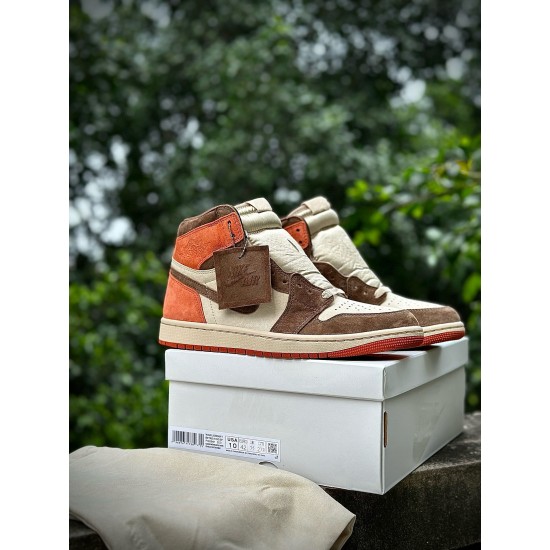 (Free Shipping)Jordan 1 Retro High OG SP Dusted Clay FQ2941-200