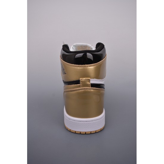 (Free Shipping)Jordan 1 Retro High Gold Top 3 861428-001