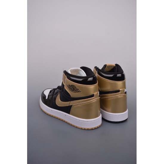 (Free Shipping)Jordan 1 Retro High Gold Top 3 861428-001