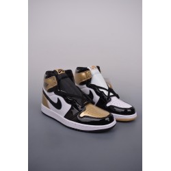 (Free Shipping)Jordan 1 Retro High Gold Top 3 861428-001