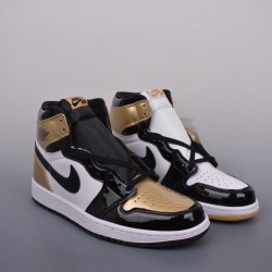 (Free Shipping)Jordan 1 Retro High Gold Top 3 861428-001