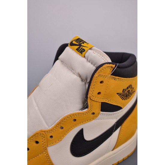 (Free Shipping)Air Jordan 1 High OG Yellow Ochre DZ5485-701