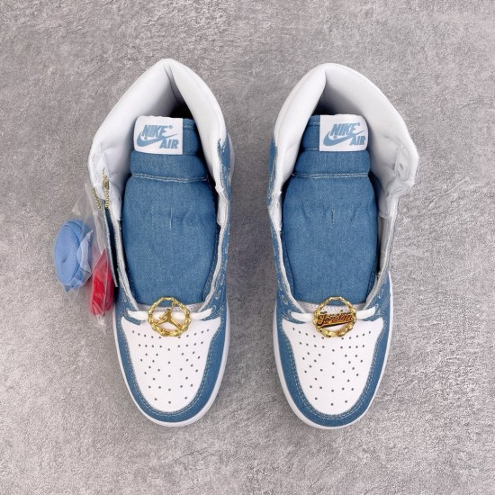 (Free Shipping)Jordan 1 High OG Denim (Women's) DM9036-104