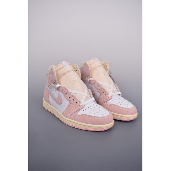 (Free Shipping)Jordan 1 Retro High OG Atmosphere Pink (Women's) FD2596-600