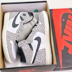 (Free Shipping)Jordan 1 Retro High OG White Cement DZ5485-052