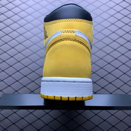 (Free Shipping)Jordan 1 Retro High Yellow Ochre 555088-109