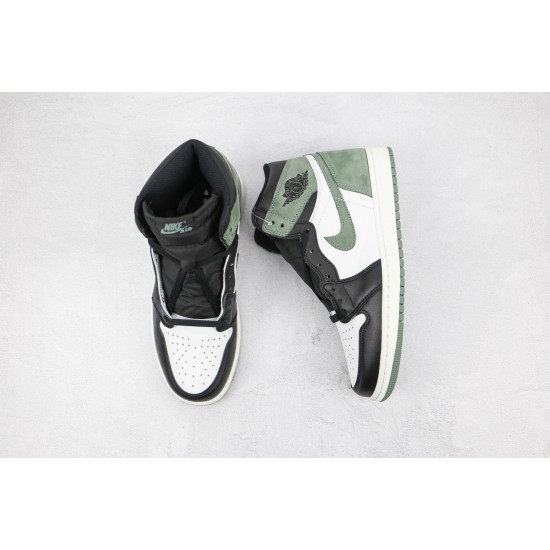 (Free Shipping)Jordan 1 Retro High Clay Green 555088-135