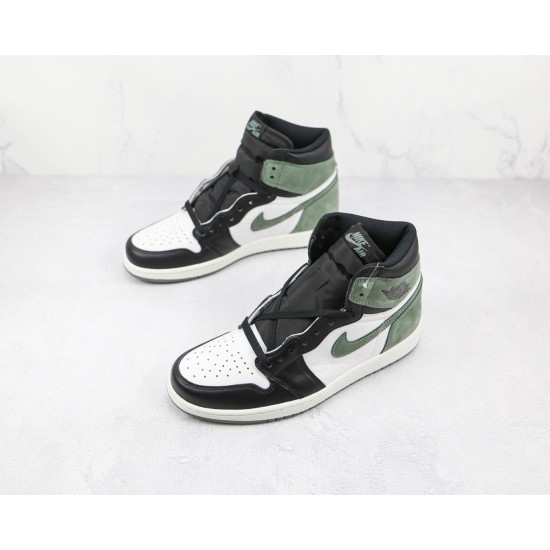 (Free Shipping)Jordan 1 Retro High Clay Green 555088-135