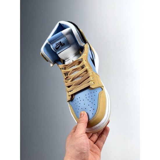 (Free Shipping)Jordan 1 High Zoom Air CMFT Psychic Blue (W) CT0979-400