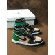 (Free Shipping)Jordan 1 Retro High Bio Beige Anthracite Mystic Green (W) AH7389-203