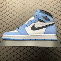 (Free Shipping)Jordan 1 Retro High White University Blue Black 555088-134