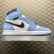 (Free Shipping)Jordan 1 Retro High White University Blue Black 555088-134