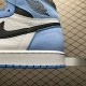 (Free Shipping)Jordan 1 Retro High White University Blue Black 555088-134